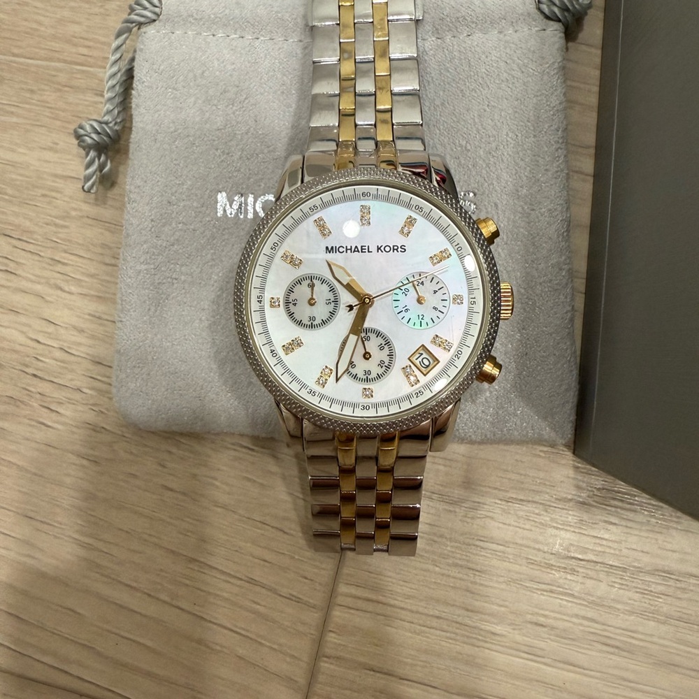 Michael Kors Two-Tone Chronograph Watch